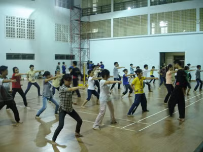 Lớp học võ của CLB FBIS