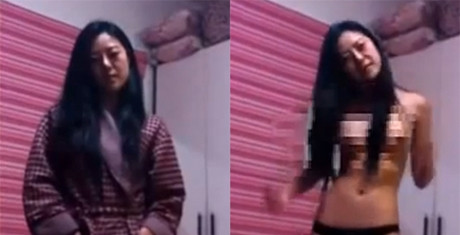 Ảnh chụp lại từ clip của Ma Ruila