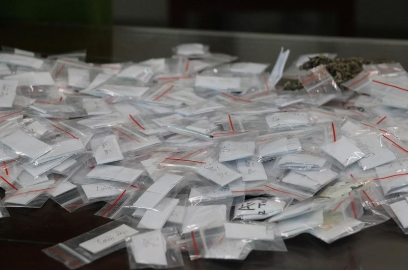 Số lượng “bùa ngải” bị thu giữ.