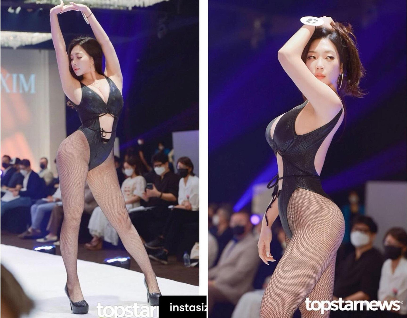 Cô thu hút sự chú ý của cộng đồng mạng xứ kim chi nhờ gương mặt xinh đẹp và đường cong chuẩn "đồng hồ cát". Người đẹp càng "hot" hơn khi dân mạng biết cô cao 1m70 và nặng đến 71kg.