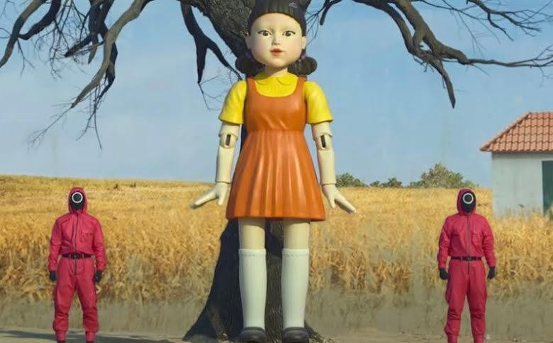 Búp bê khổng lồ gây ám ảnh trong “Squid Game”. Búp bê khổng lồ gây ám ảnh trong “Squid Game”.