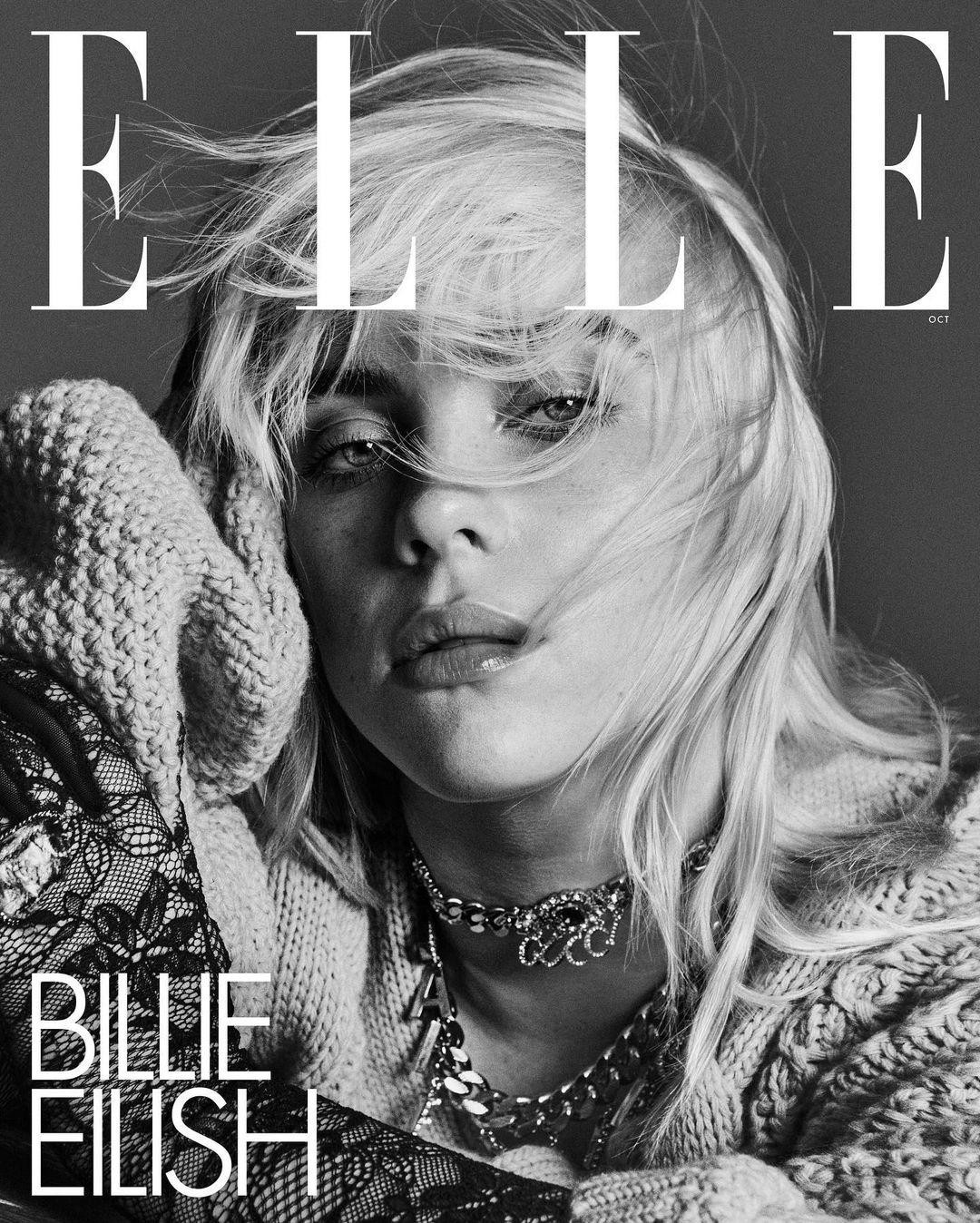 Billie Eilish là gương mặt trang bìa của tạp chí Elle số tháng 10. Billie Eilish là gương mặt trang bìa của tạp chí Elle số tháng 10.