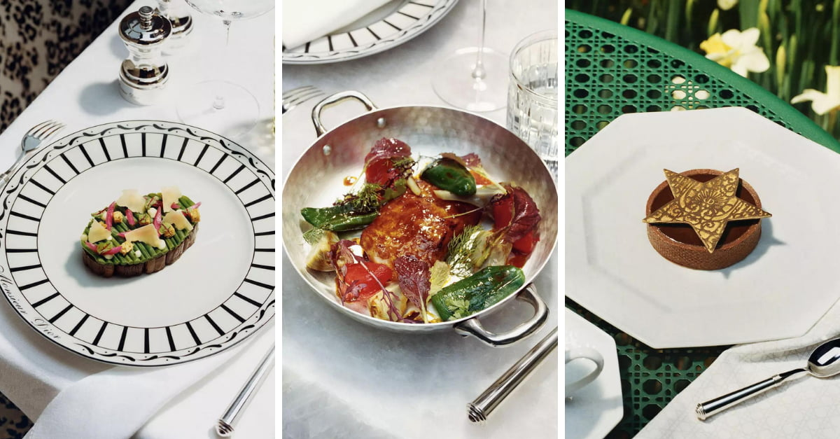 Những món ăn tại nhà hàng cao cấp của Dior. Những món ăn tại nhà hàng cao cấp của Dior.