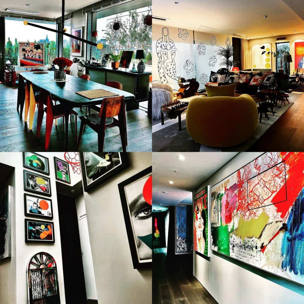 GD trưng bày các tác phẩm trong nhà như một bảo tàng nghệ thuật đương đại.