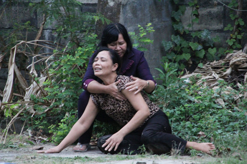 Nỗi đau khi mất người thân. Ảnh: LN. Nỗi đau khi mất người thân. Ảnh: LN