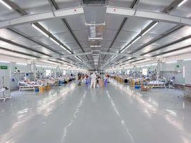 BV Dã chiến số 13, nơi đang điều trị cho các bệnh nhân mắc COVID-19 tại TP Hồ Chí Minh. Ảnh: BS cung cấp BV Dã chiến số 13, nơi đang điều trị cho các bệnh nhân mắc COVID-19 tại TP Hồ Chí Minh. Ảnh: BS cung cấp