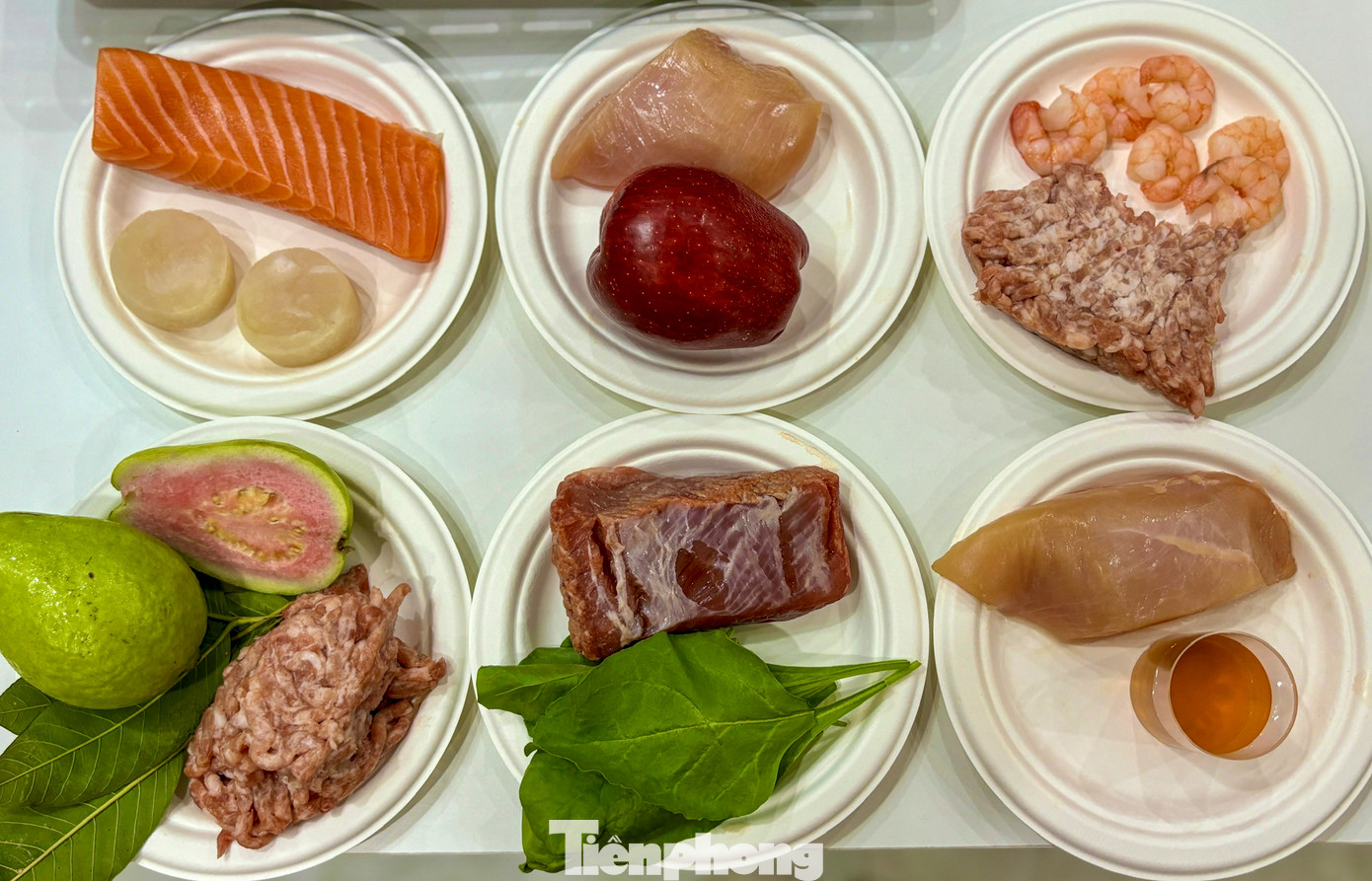 Trải qua thử nghiệm và kiểm chứng, nhóm đã tìm ra các tổ hợp nguyên liệu mà các bé cưng ưa chuộng. Phần thân bánh thường làm từ thịt cá hồi, cá ngừ, heo, gà. Phần trang trí ở ngoài thường được làm từ khoai tây, phô mai nguyên chất, sữa chua Hy Lạp không lactose. Và đặc biệt, bánh tại cửa hàng sẽ không thêm gia vị, muối, đường, gluten và chất bảo quản để đảm bảo an toàn nhất cho thú cưng. Trải qua thử nghiệm và kiểm chứng, nhóm đã tìm ra các tổ hợp nguyên liệu mà các bé cưng ưa chuộng. Phần thân bánh thường làm từ thịt cá hồi, cá ngừ, heo, gà. Phần trang trí ở ngoài thường được làm từ khoai tây, phô mai nguyên chất, sữa chua Hy Lạp không lactose. Và đặc biệt, bánh tại cửa hàng sẽ không thêm gia vị, muối, đường, gluten và chất bảo quản để đảm bảo an toàn nhất cho thú cưng.