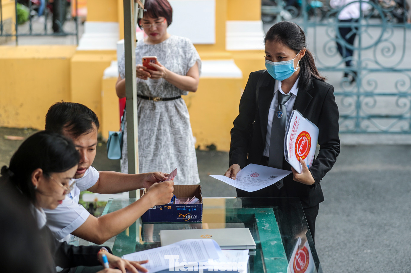 An ninh thắt chặt xung quanh TAND TPHCM.