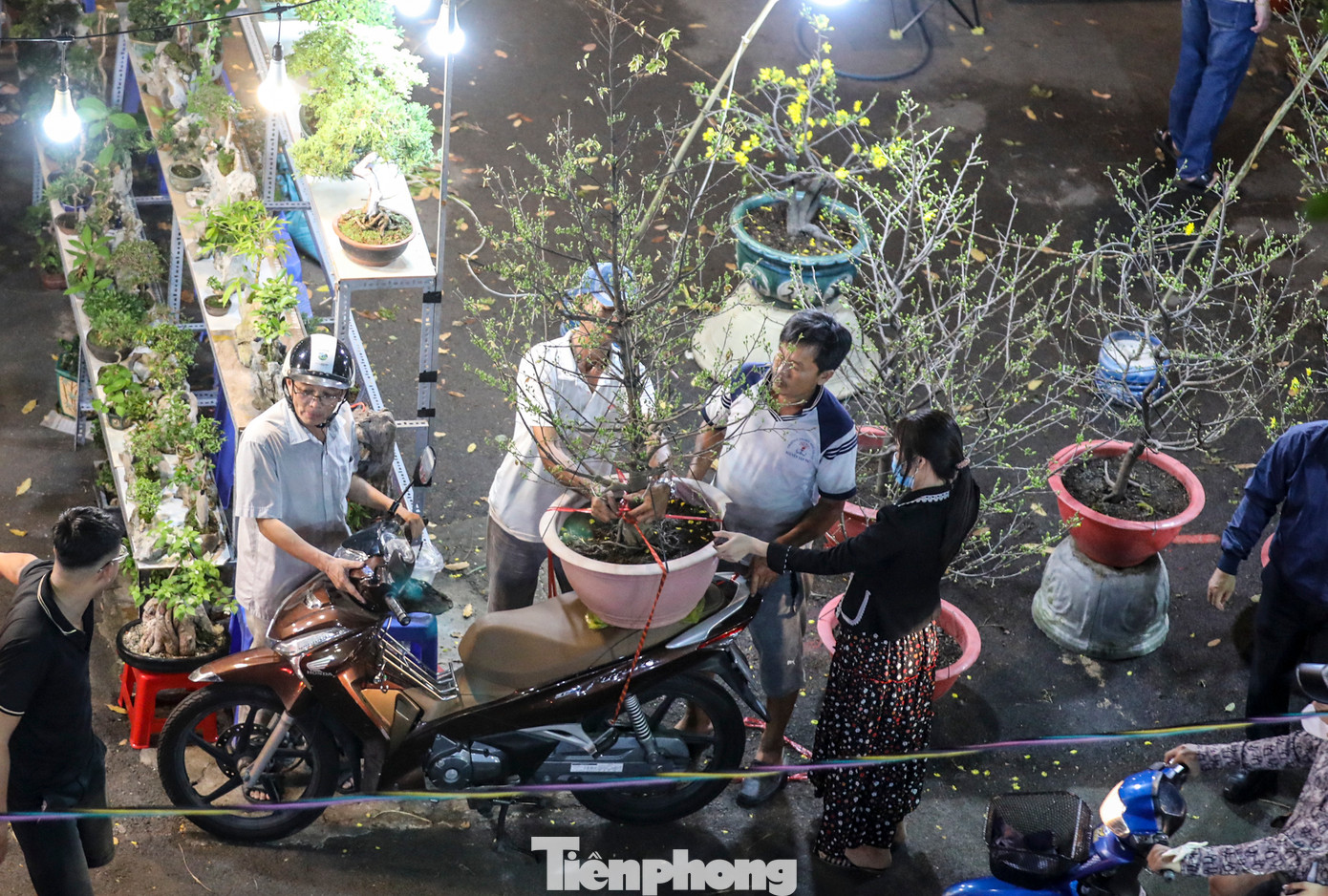 ''Hôm nay, tôi mới có thời gian rảnh để đi chọn hoa. Mua hoa về chưng cho nhà có thêm nhiều không khí Tết", chị Tâm (ở Phú Nhuận) chia sẻ.