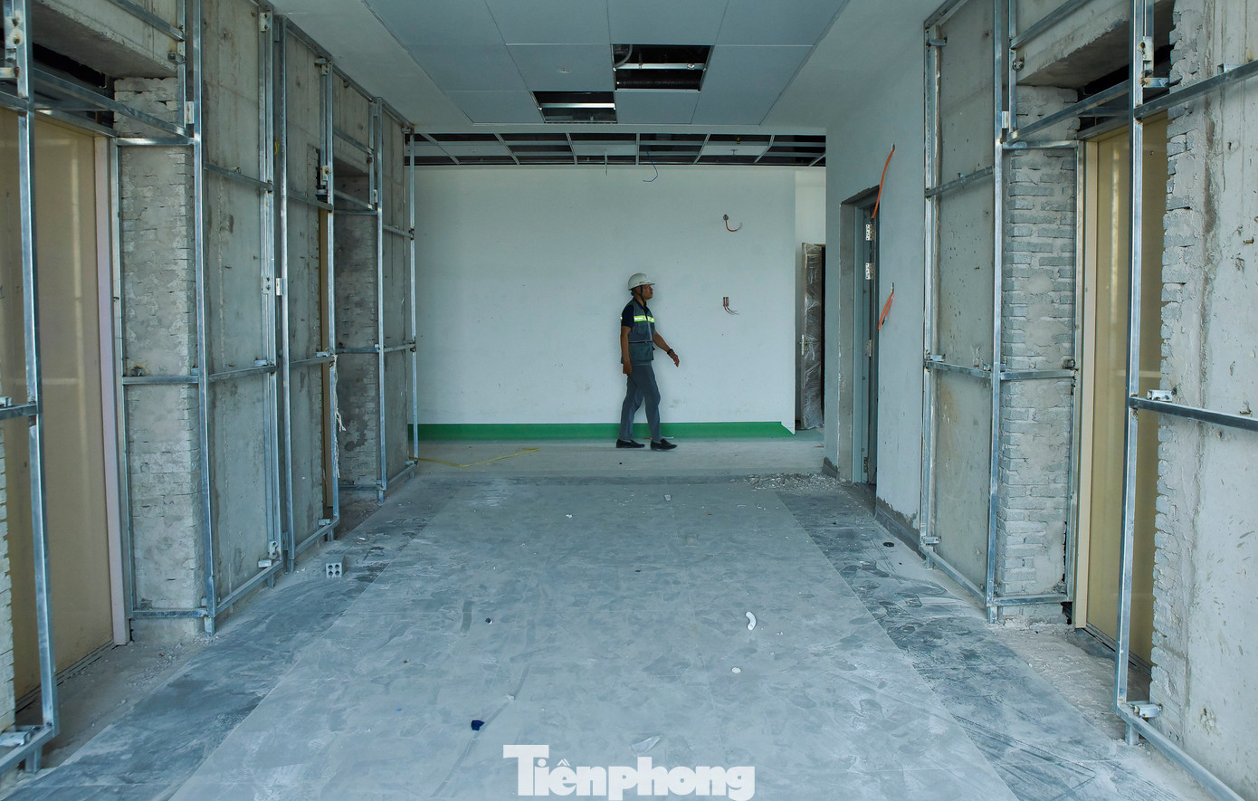 Hiện các tòa nhà đạt khối lượng khoảng 80% tiến độ.