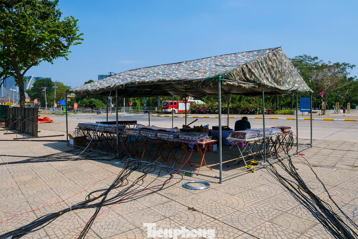 Các điểm bắn ở khu vực nóc hầm sông Sài Gòn đều kết nối với trung tâm điều khiển.