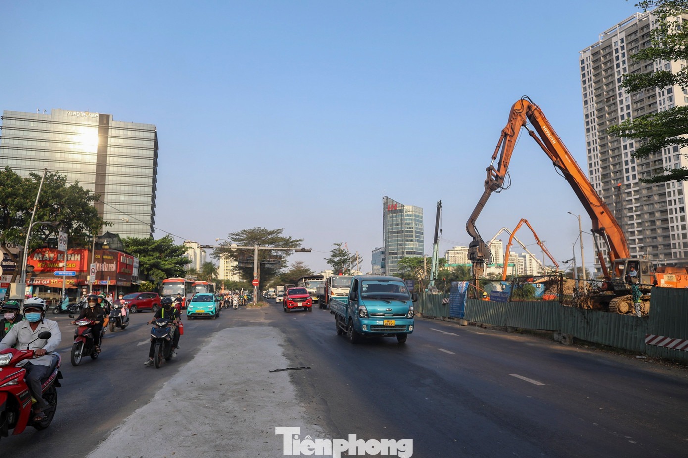 Theo kế hoạch, nút giao Nguyễn Văn Linh - Nguyễn Hữu Thọ sẽ bị rào chắn khoảng 240 ngày.