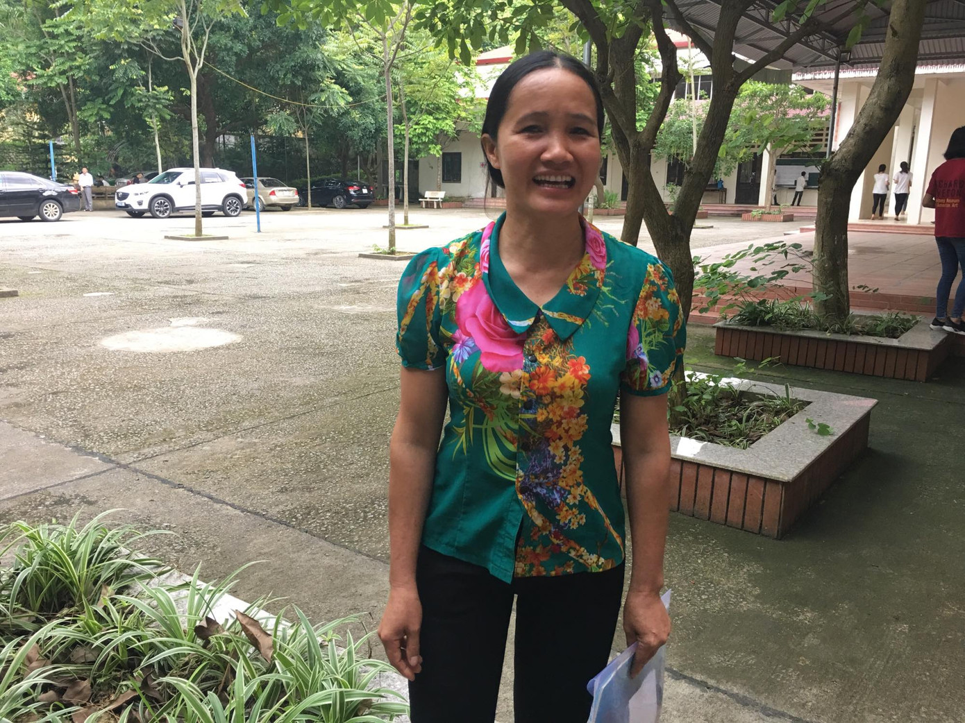 Chị Hà Thị Oanh. Ảnh Nghiêm Huê Bộ GD&ĐT họp báo nóng thi THPT 2019: Chưa thấy gian lận có tổ chức ảnh 37