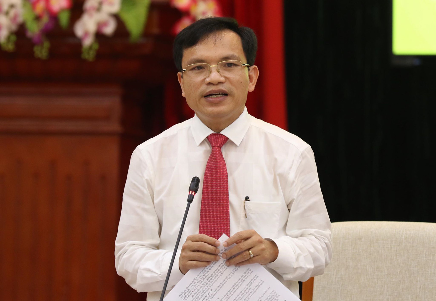 Ông Mai Văn Trinh, Cục trưởng Cục quản lý chất lượng, Bộ GD&ĐT. Ảnh Như Ý Bộ GD&ĐT họp báo nóng thi THPT 2019: Chưa thấy gian lận có tổ chức ảnh 3