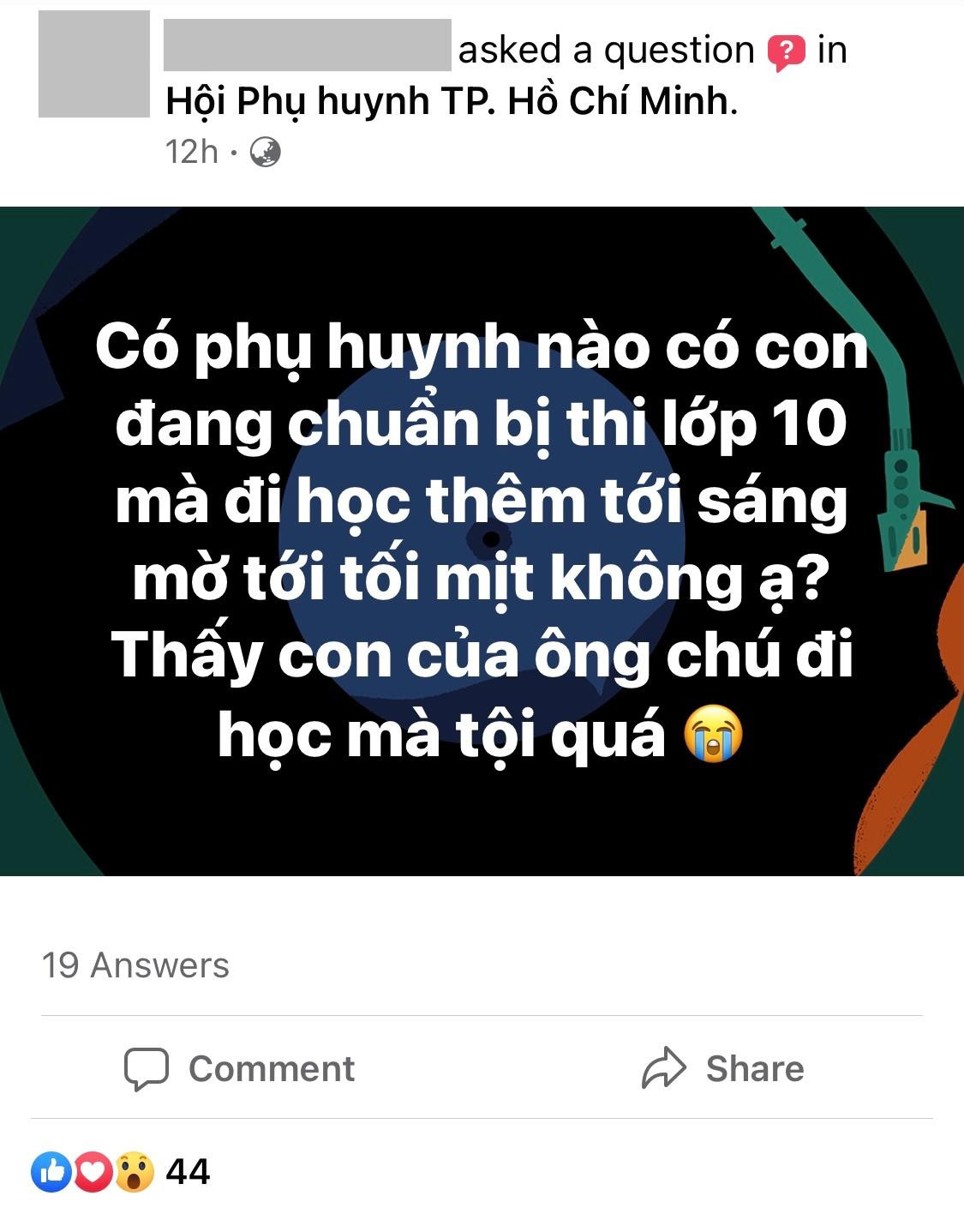 Nhiều cha mẹ bày tỏ sự lo lắng với lịch học “căng như dây đàn&quot; của con em mình.