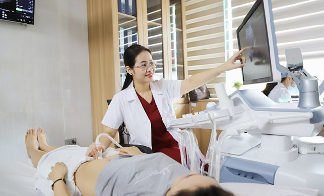 Sản phụ thăm khám tại BV Phụ sản Hà Nội