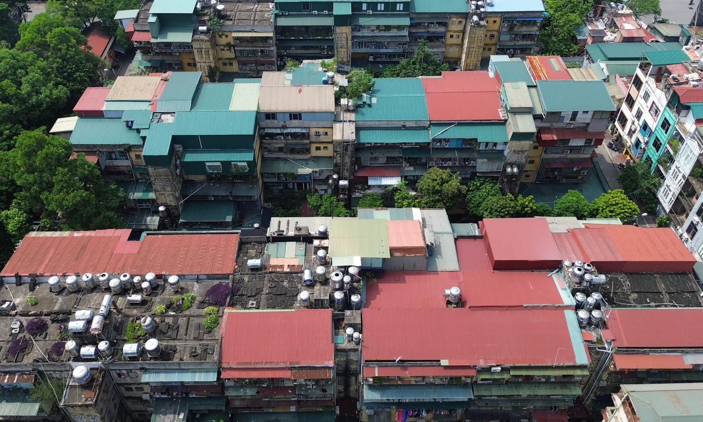 Một góc khu tập thể Nghĩa Tân Một góc khu tập thể Nghĩa Tân