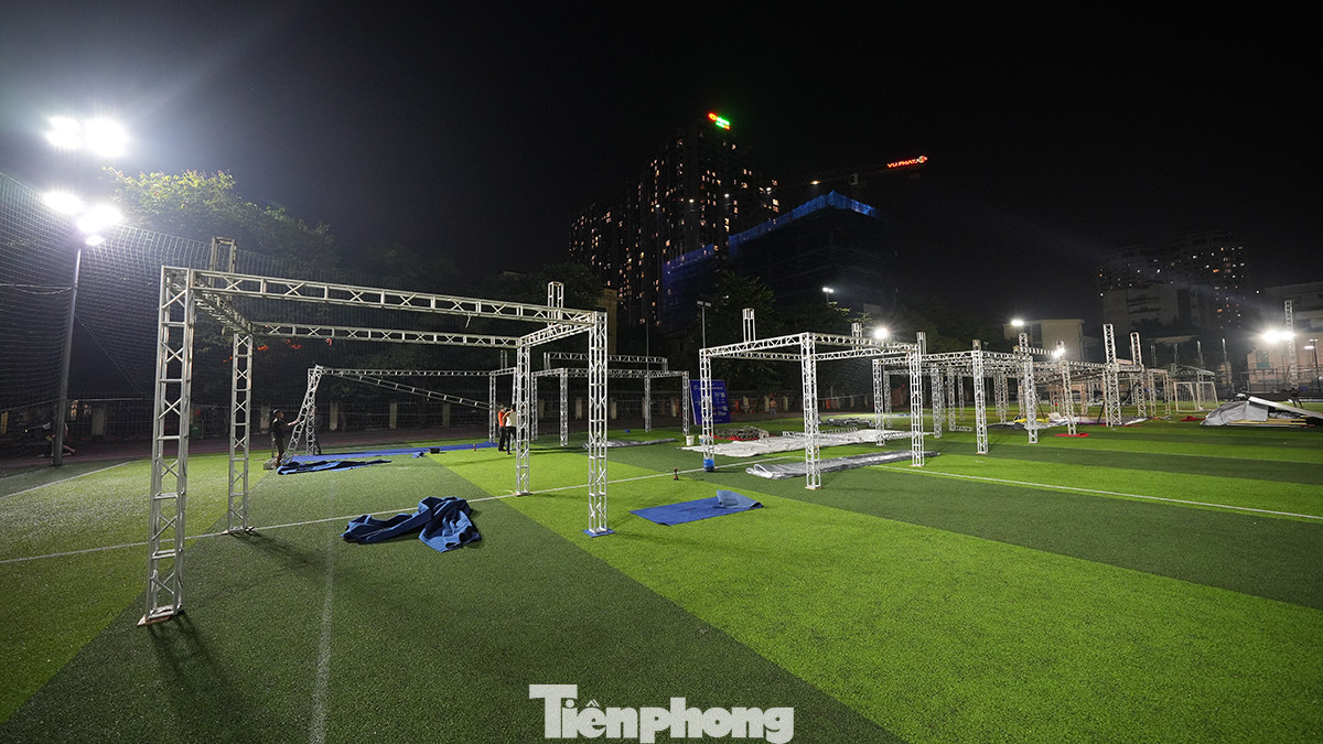 Sơ đồ các gian hàng cơ bản đã thành hình.