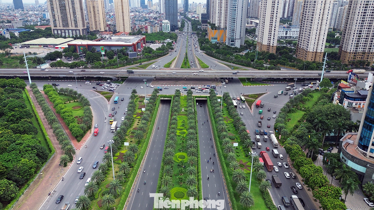Nếu các dự án khả thi và được phê duyệt đầu tư xây dựng, trên tuyến vành đai 3 sẽ có 5 hầm chui. Trong ảnh là hầm chui tại nút giao Trần Duy Hưng - Đại lộ Thăng Long.
