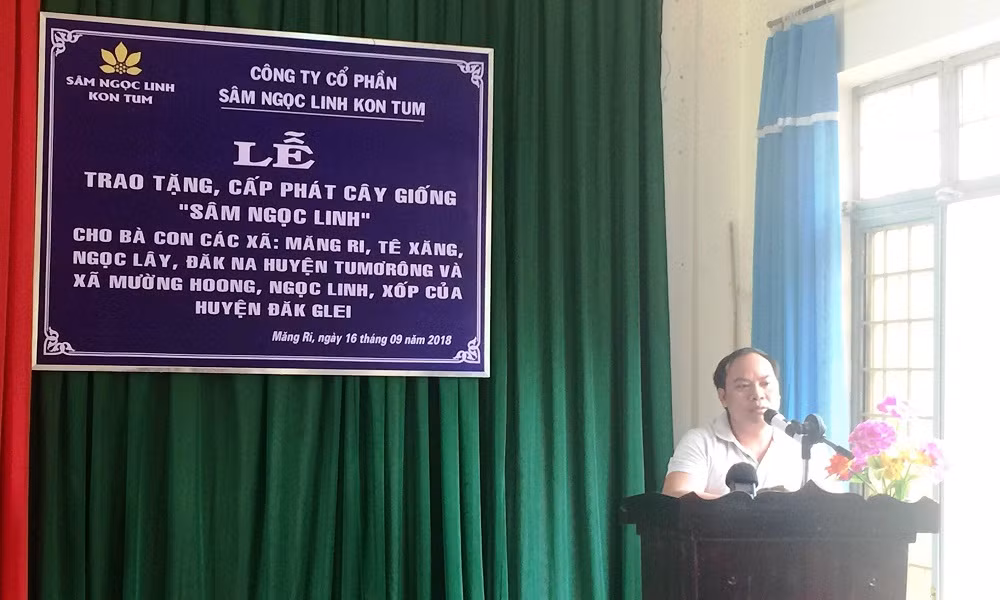 Trao tặng 46.500 cây sâm Ngọc Linh giống tại vùng cao Kon Tum ảnh 2