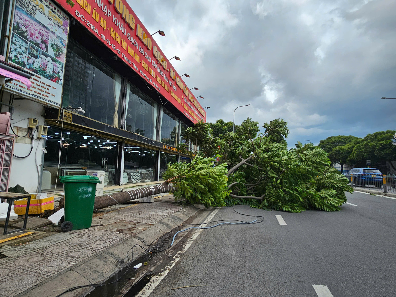 Hiện trường vụ việc. Ảnh: CTV