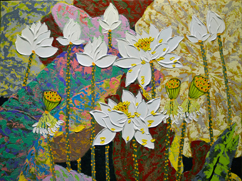 Một tác phẩm trưng bày tại Sen Việt. Một tác phẩm trưng bày tại Sen Việt