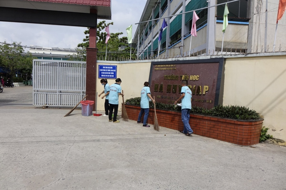 Trường tiểu học Hà Huy Giáp (Quận 12, TP.HCM) (Ảnh: FB nhà trường)