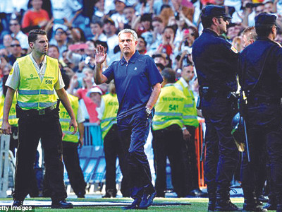 Mourinho đã rời Bernabeu. ảnh: Dailymail. Mourinho đã rời Bernabeu. ảnh: Dailymail