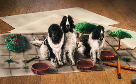 Trai 8X làm tác phẩm 3D siêu thực ảnh 3