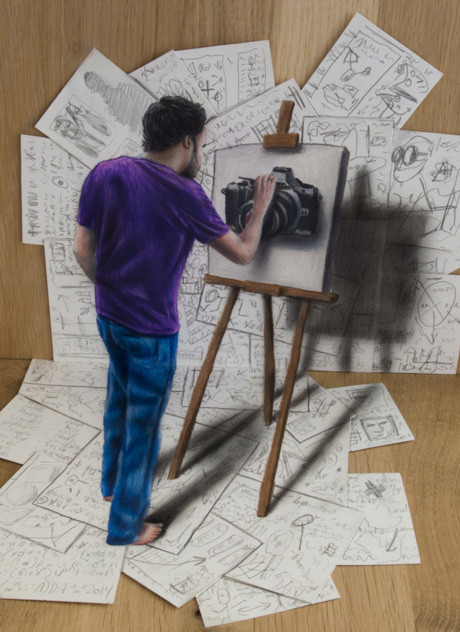 Trai 8X làm tác phẩm 3D siêu thực ảnh 2