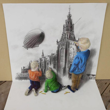 Trai 8X làm tác phẩm 3D siêu thực ảnh 5