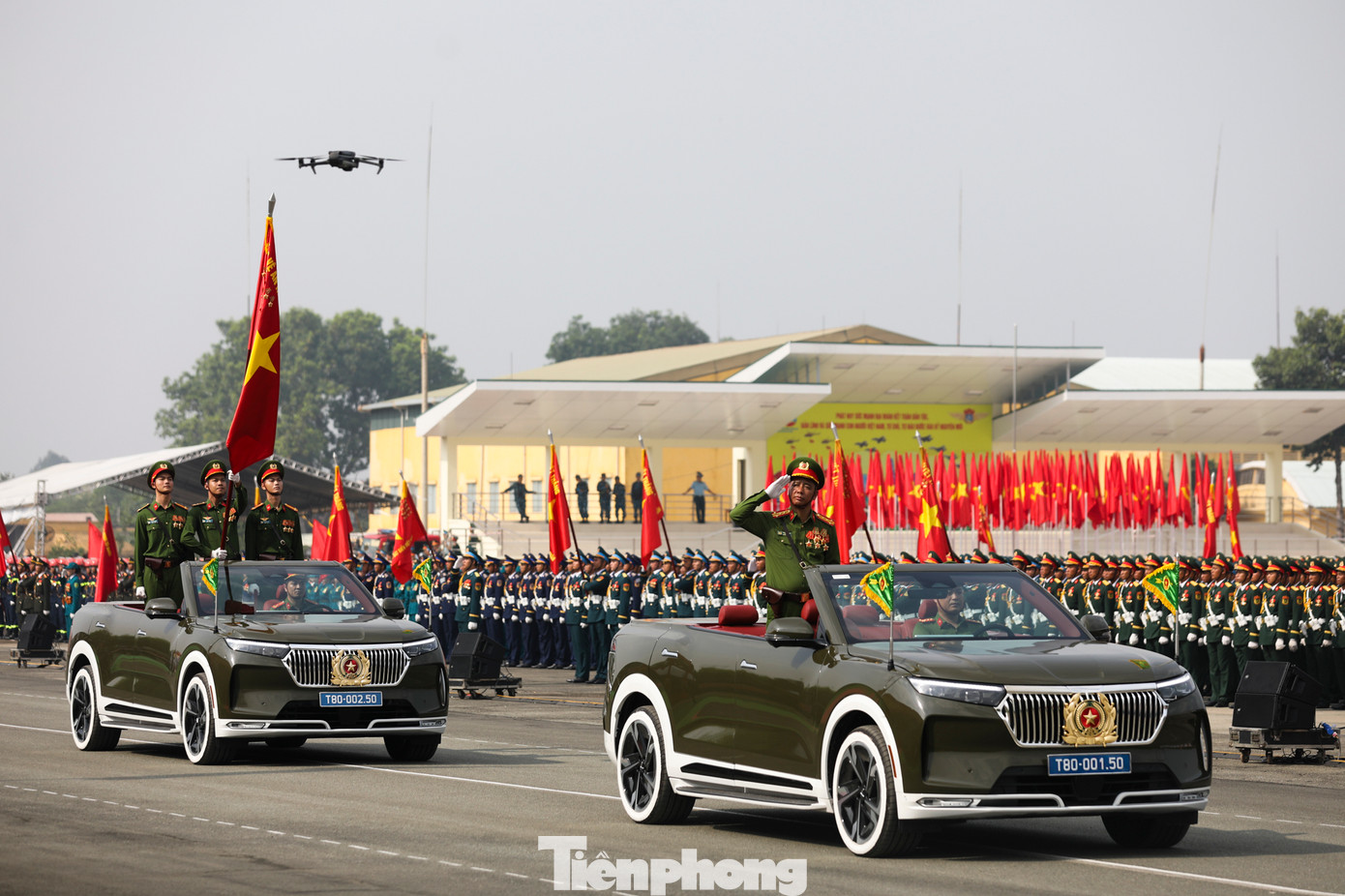 Từ sáng sớm, các khối diễu hành đã tập trung đông đủ tại Trung đoàn không quân 935 (Đồng Nai).