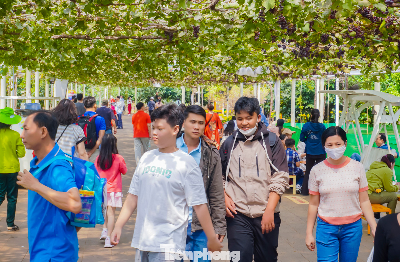 Các mô hình nông trại hướng đến du lịch nông nghiệp xanh tại Suối Tiên thu hút sự quan tâm của du khách.