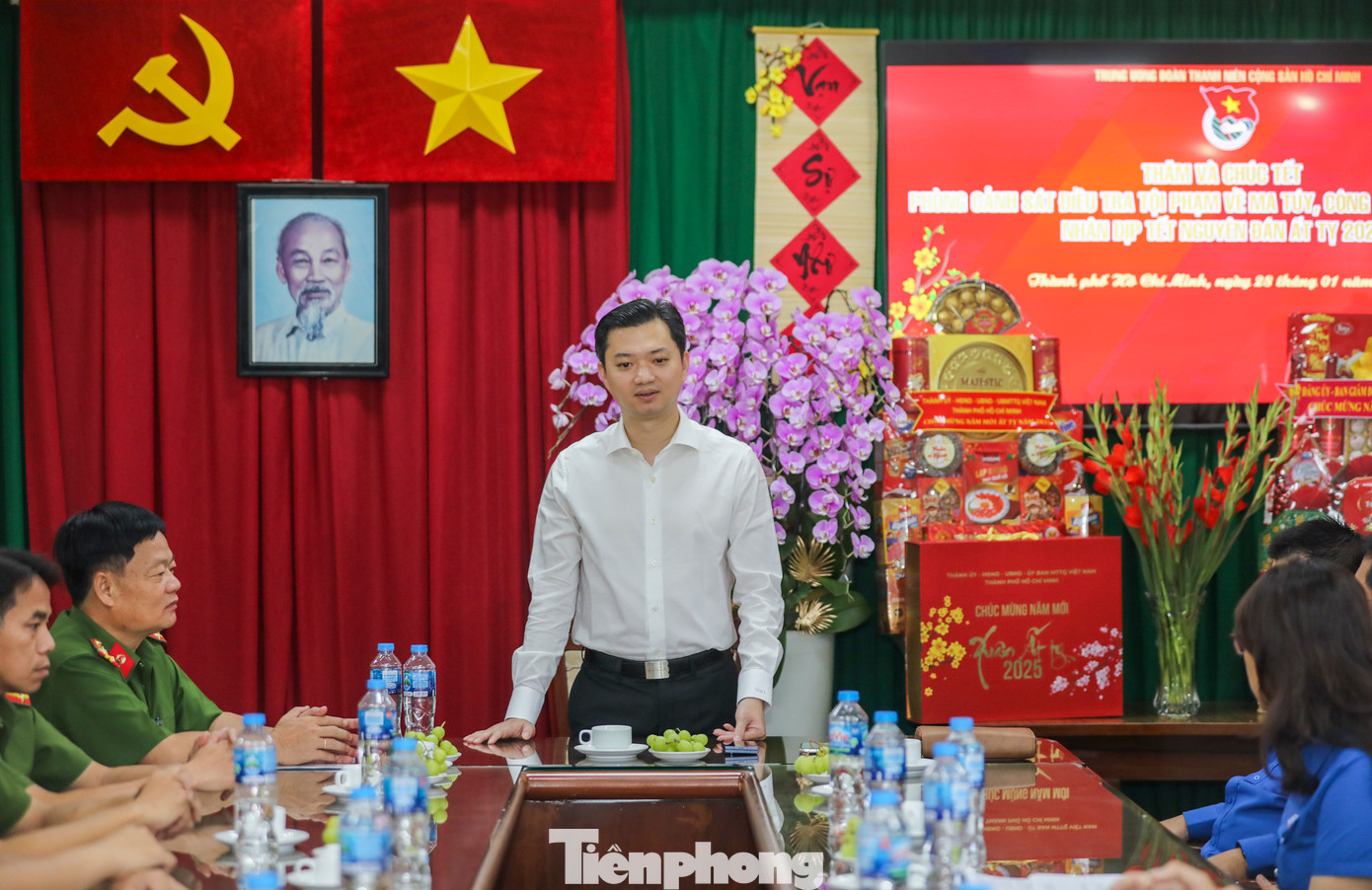 Bí thư T.Ư Đoàn, Chủ tịch T.Ư Hội Sinh viên Việt Nam Nguyễn Minh Triết chia sẻ tại chương trình.