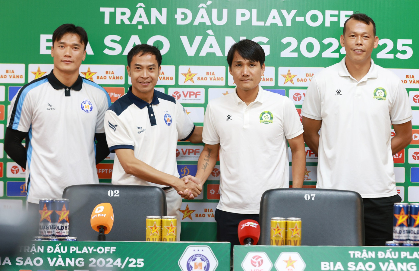 Đà Nẵng và Trường Tươi Bình Phước đặt quyết tâm cao trước trận play-off Bia Sao Vàng 2024-2025. Ảnh: Đức Đồng. Đà Nẵng và Trường Tươi Bình Phước đặt quyết tâm cao trước trận play-off Bia Sao Vàng 2024-2025. Ảnh: Đức Đồng.