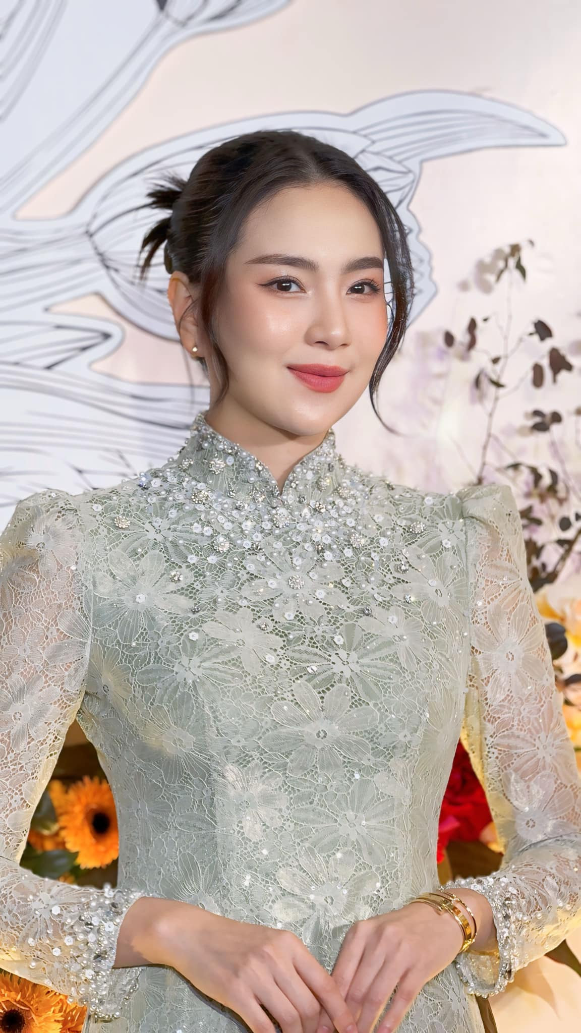 Mai Ngọc xuất hiện tại sự kiện ở TPHCM tối 4/4. Ảnh: Hà Duy, Phạm Thành Trung.