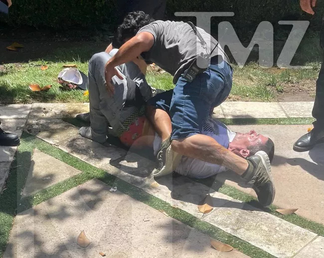 Jason Alexander bị khống chế ngay tại hiện trường vụ đột nhập. - Ảnh: TMZ