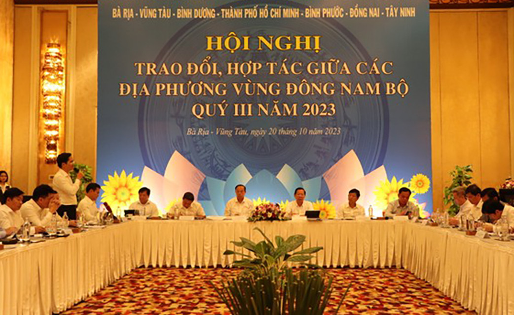 Lãnh đạo 6 tỉnh, thành tham dự hội nghị trao đổi, hợp tác giữa các địa phương vùng Đông Nam bộ quý III.