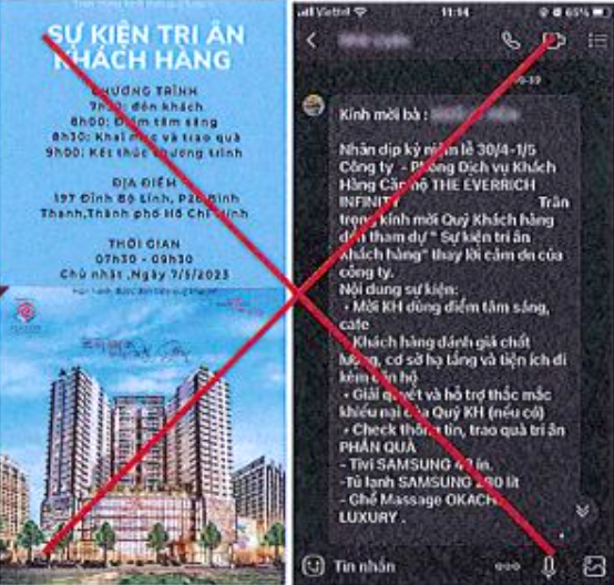Một thư mời giả mạo Công ty CP Phát triển Bất động sản Phát Đạt để lừa khách hàng. Một thư mời giả mạo Công ty CP Phát triển Bất động sản Phát Đạt để lừa khách hàng.