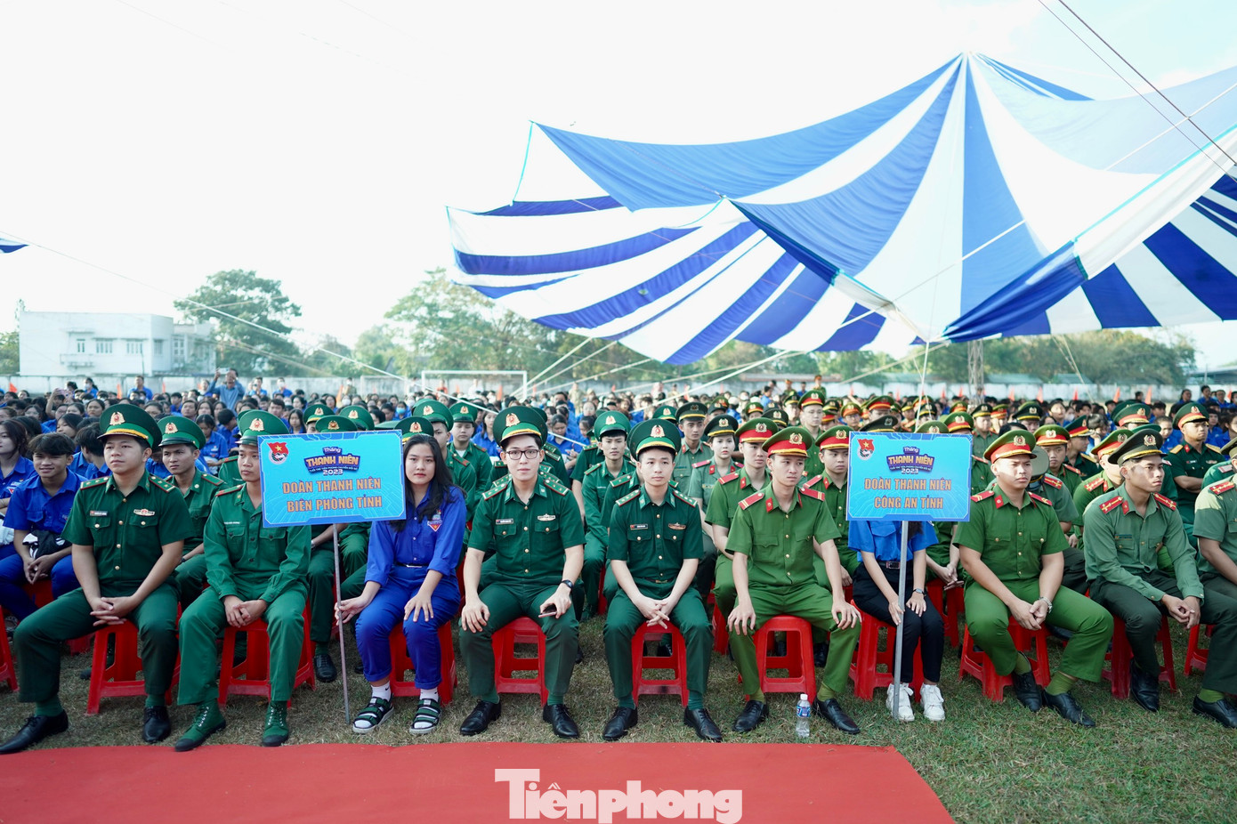 Đoàn viên thanh niên tỉnh Bình Thuận tham gia Lễ khởi động Tháng Thanh niên năm 2023.