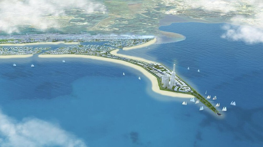 Toàn cảnh Khu đô thị du lịch biển Cần Giờ trong tương lai.