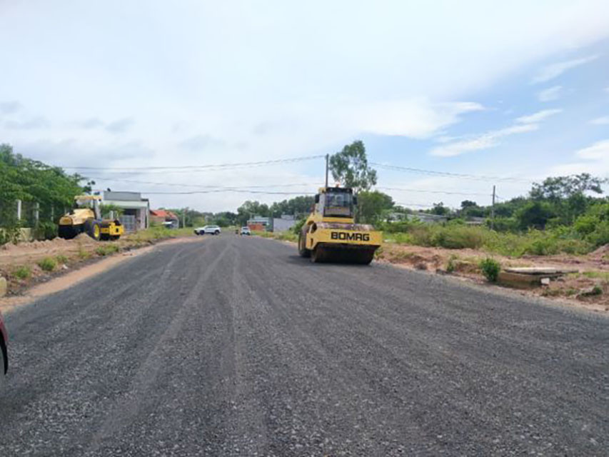 Tại huyện Xuyên Mộc, đoàn kiểm tra sẽ khảo sát dự án mở rộng nâng cấp đường Bàu Bàng (xã Bình Châu).