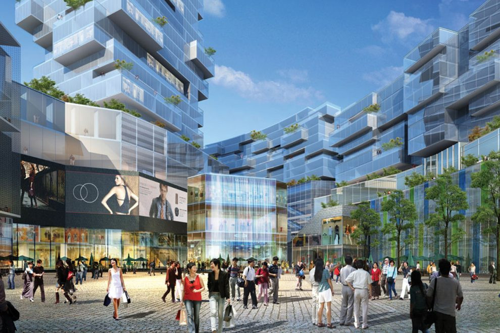 Phối cảnh một góc khu tứ giác Mả Lạng sau khi được xây mới.