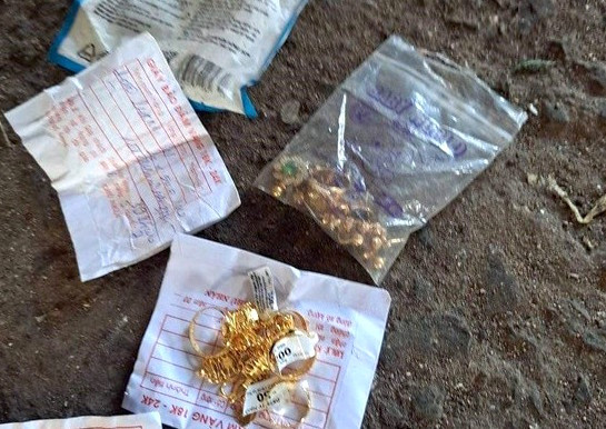 Số vàng được tìm thấy tại Nhà máy xử lý và tái chế Phú Quý, đã được trả lại cho khổ chủ.