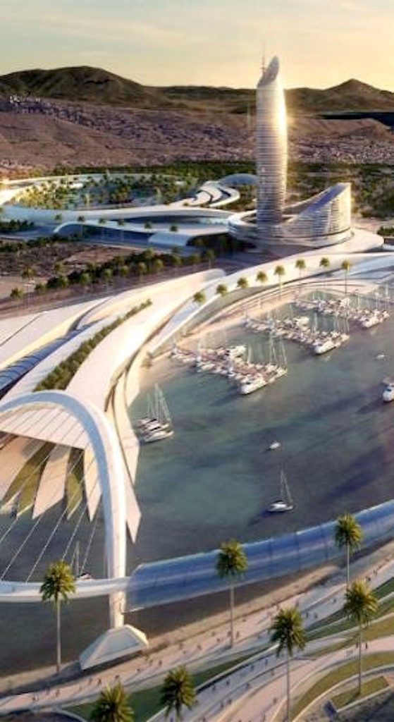 Tòa tháp 108 tầng là điểm nhấn của Khu đô thị du lịch biển Cần Giờ.