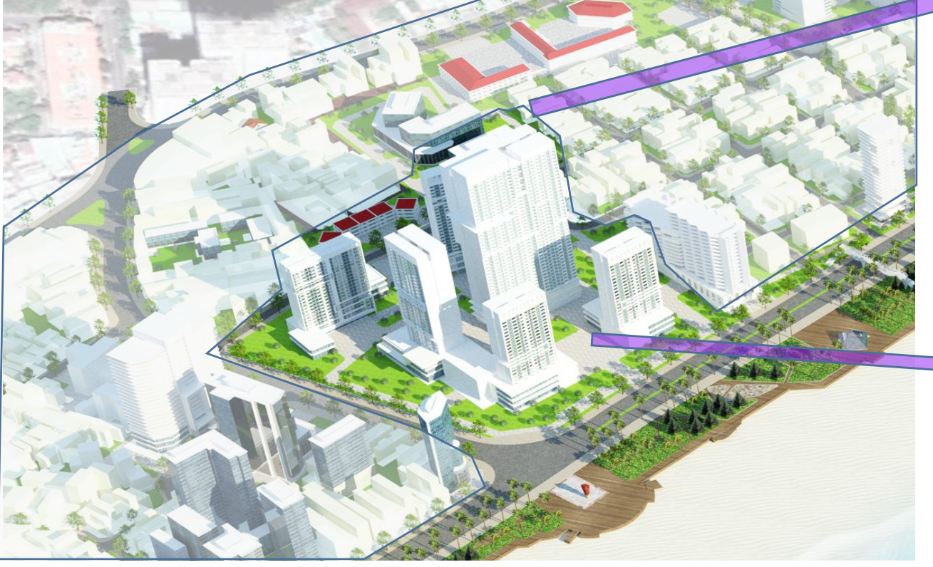 Khu 4,3 ha góc đường Thùy Vân - Hoàng Hoa Thám trong tương lai sẽ là toà nhà cao từ 1 - 45 tầng và có từ 2 - 5 tầng hầm. Khu 4,3 ha góc đường Thùy Vân - Hoàng Hoa Thám trong tương lai sẽ là toà nhà cao từ 1 - 45 tầng và có từ 2 - 5 tầng hầm.