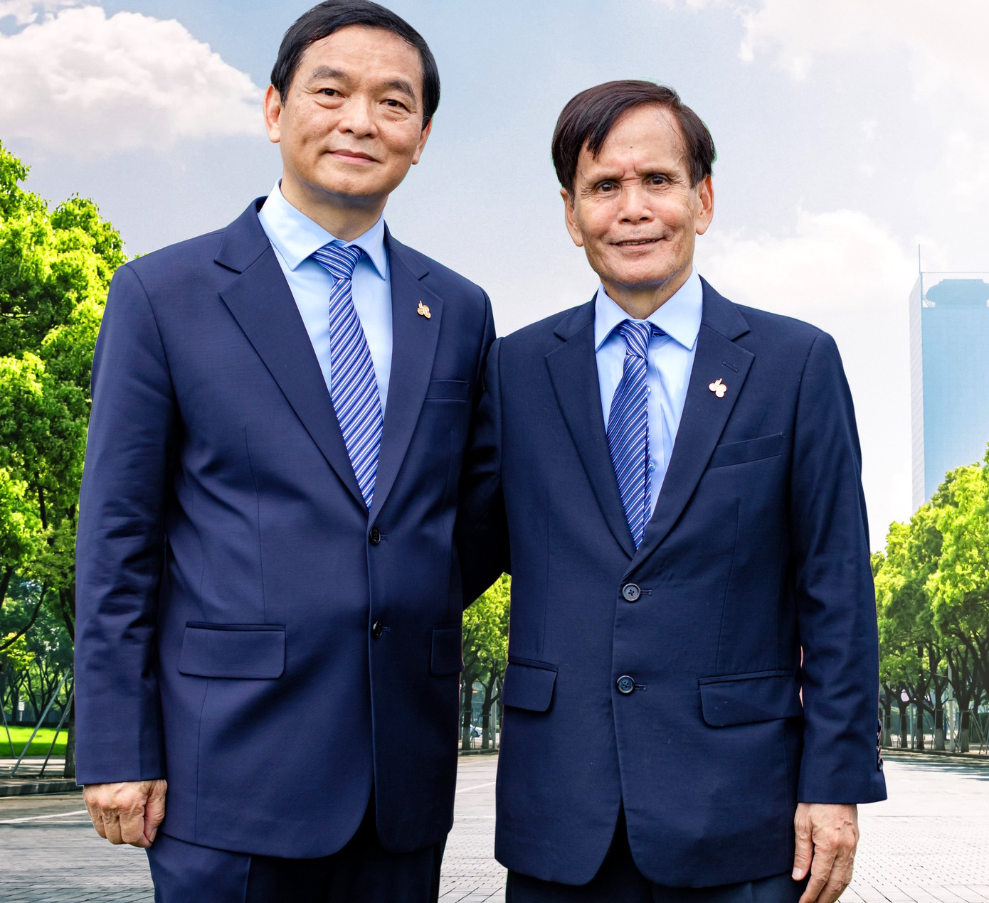 Ông Lê Viết Hải (trái) và ông Nguyễn Công Phú. Ông Lê Viết Hải (trái) và ông Nguyễn Công Phú.