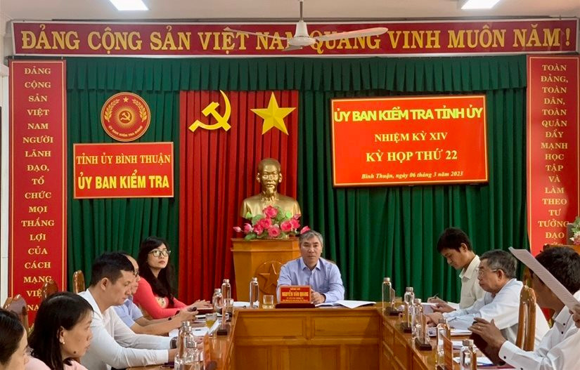 Ủy ban Kiểm tra Tỉnh ủy Bình Thuận yêu cầu kinh nghiệm nghiêm túc đối Đảng ủy bộ phận Trung tâm Kiểm soát bệnh tật tỉnh Bình Thuận và Đảng ủy bộ phận Bệnh viện Đa khoa Bình Thuận. Ủy ban Kiểm tra Tỉnh ủy Bình Thuận yêu cầu kinh nghiệm nghiêm túc đối Đảng ủy bộ phận Trung tâm Kiểm soát bệnh tật tỉnh Bình Thuận và Đảng ủy bộ phận Bệnh viện Đa khoa Bình Thuận.