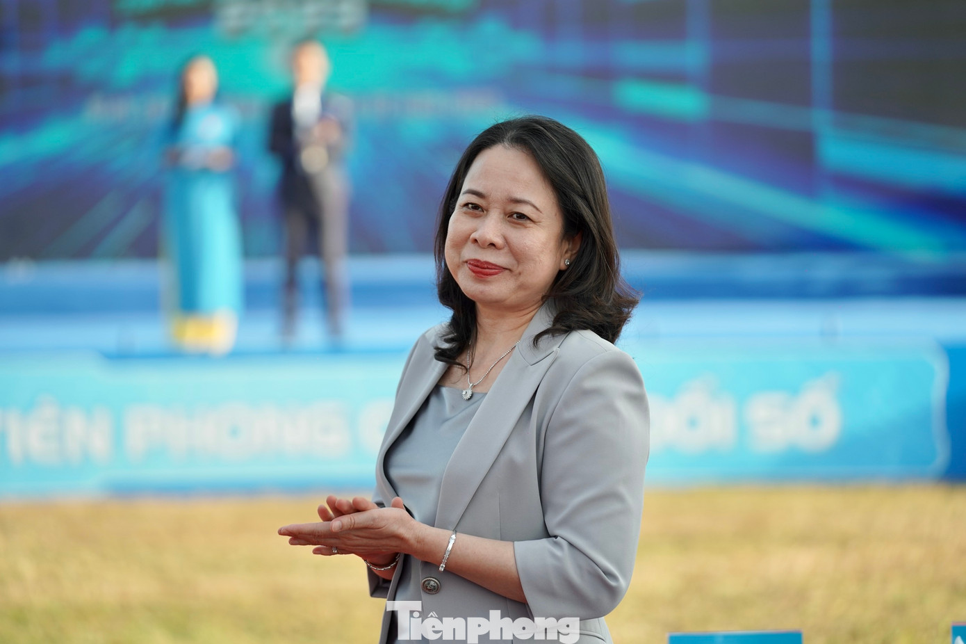 Quyền Chủ tịch nước Võ Thị Ánh Xuân tham dự Lễ khởi động Tháng Thanh niên năm 2023 với chủ đề “Tuổi trẻ tiên phong chuyển đổi số”.