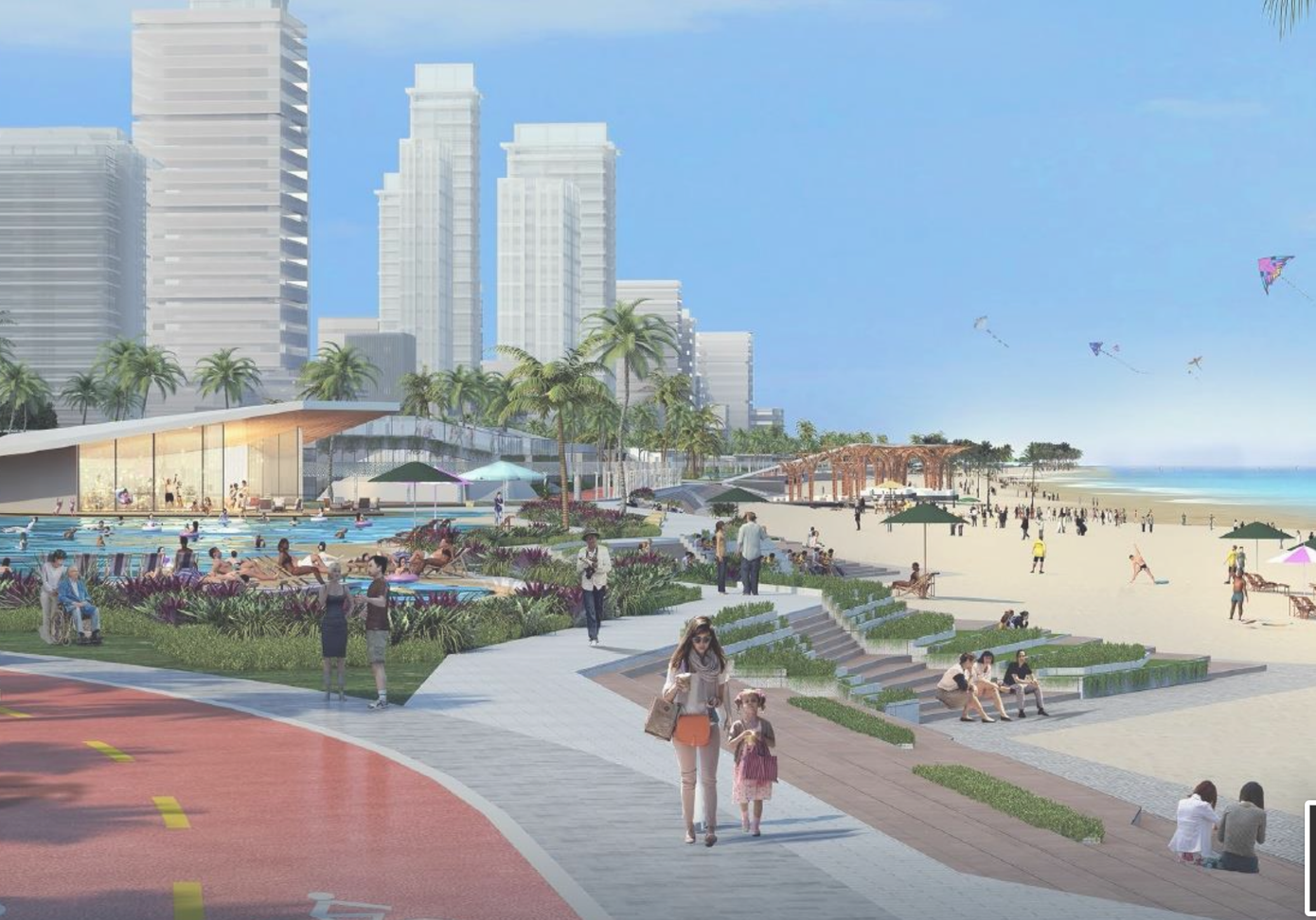 Một góc bãi biển khu vực Bãi Sau.